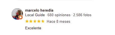 Opiniones en Google